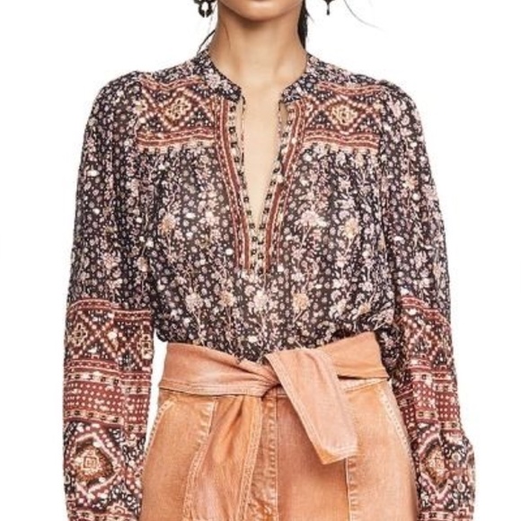 Ulla Johnson Constance Blouse Midnight - Picture 1 of 4